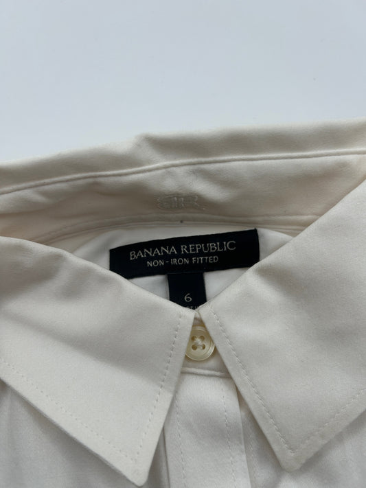 Banana Republic Shirt 6 Cream/Off-white