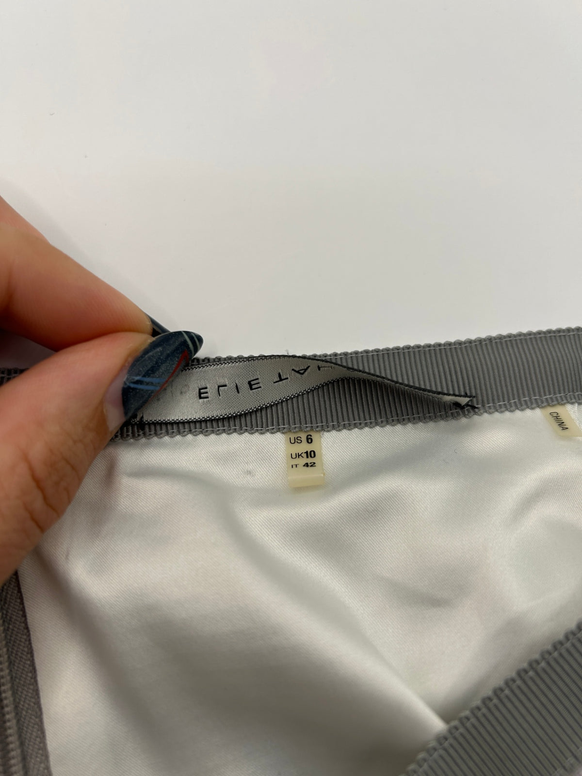 ELIE TAHARI IT42 Skirt Silver