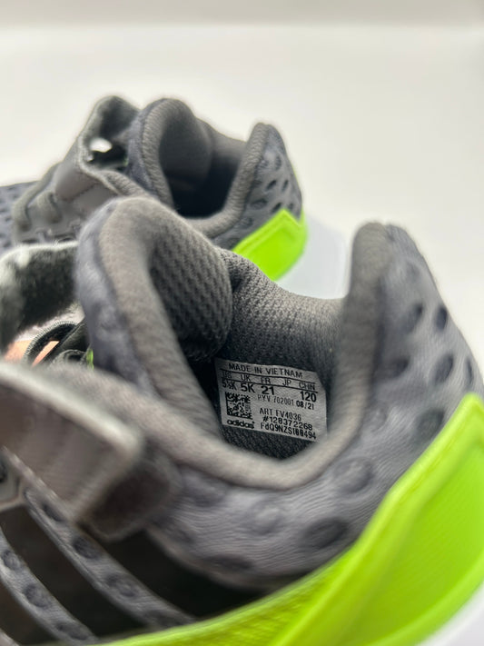 adidas Sneakers 21 Gray with neon green accents