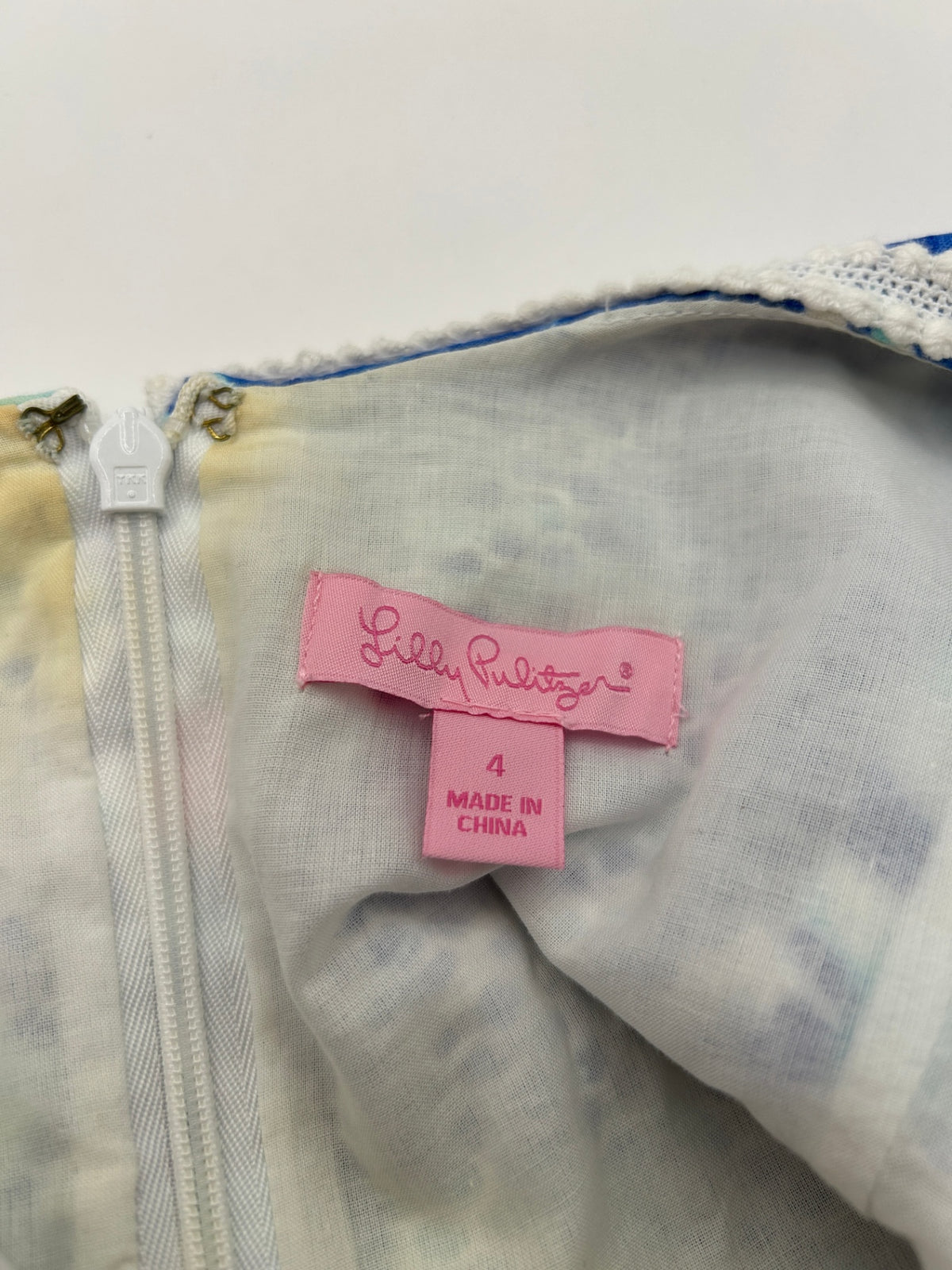 Lilly Pulitzer 4 Dress White, Blue, Red