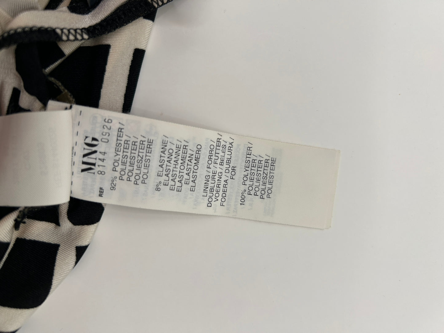 Mango Suit Dress M Black and White