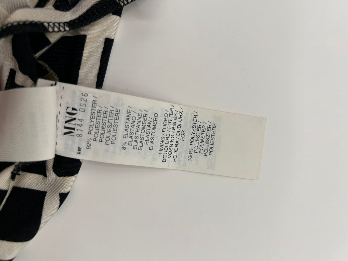 Mango Suit Dress M Black and White