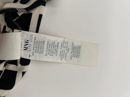 Mango Suit Dress M Black and White