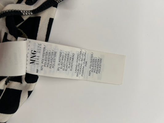 Mango Suit Dress M Black and White