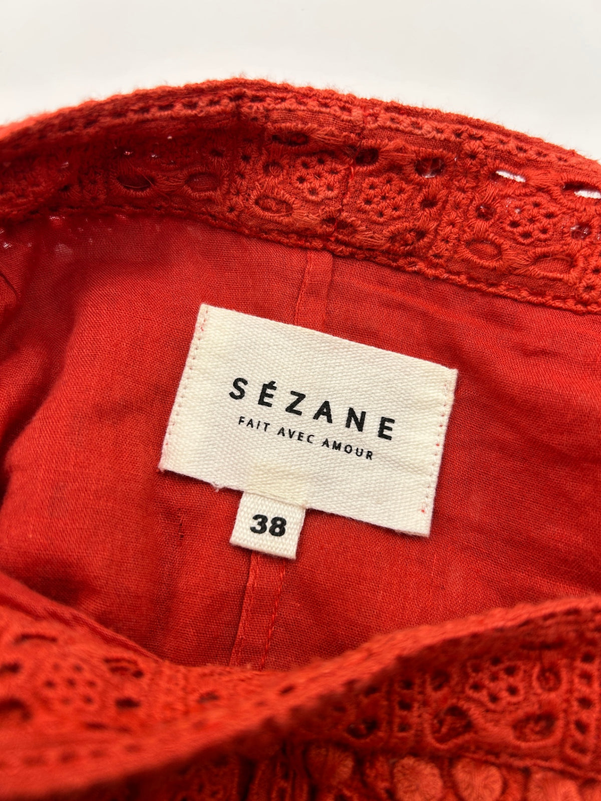 SEZANE 38 Dress Red