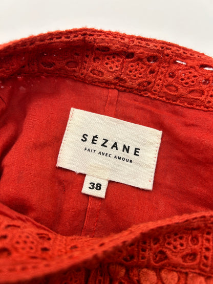 SEZANE 38 Dress Red