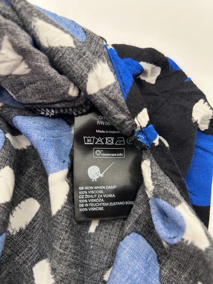 MONKI Dress M Black, Blue, White