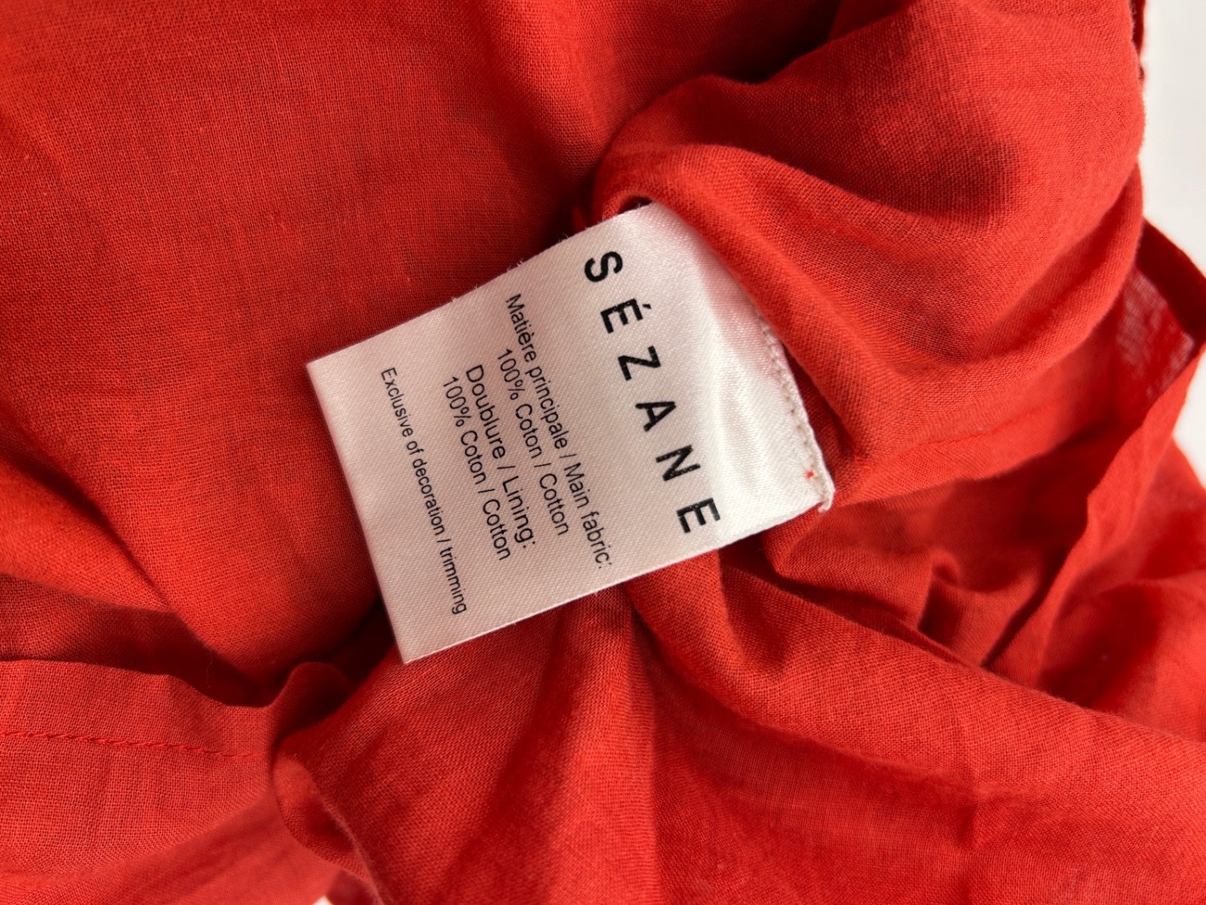 SEZANE 38 Dress Red
