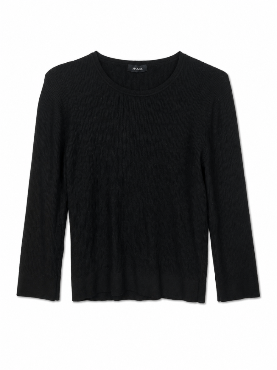 MAX&Co. Black Longsleeve Top L