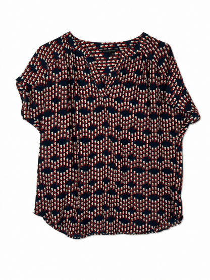 Banana Republic Blouse S Multicolor (Navy, Red, White)