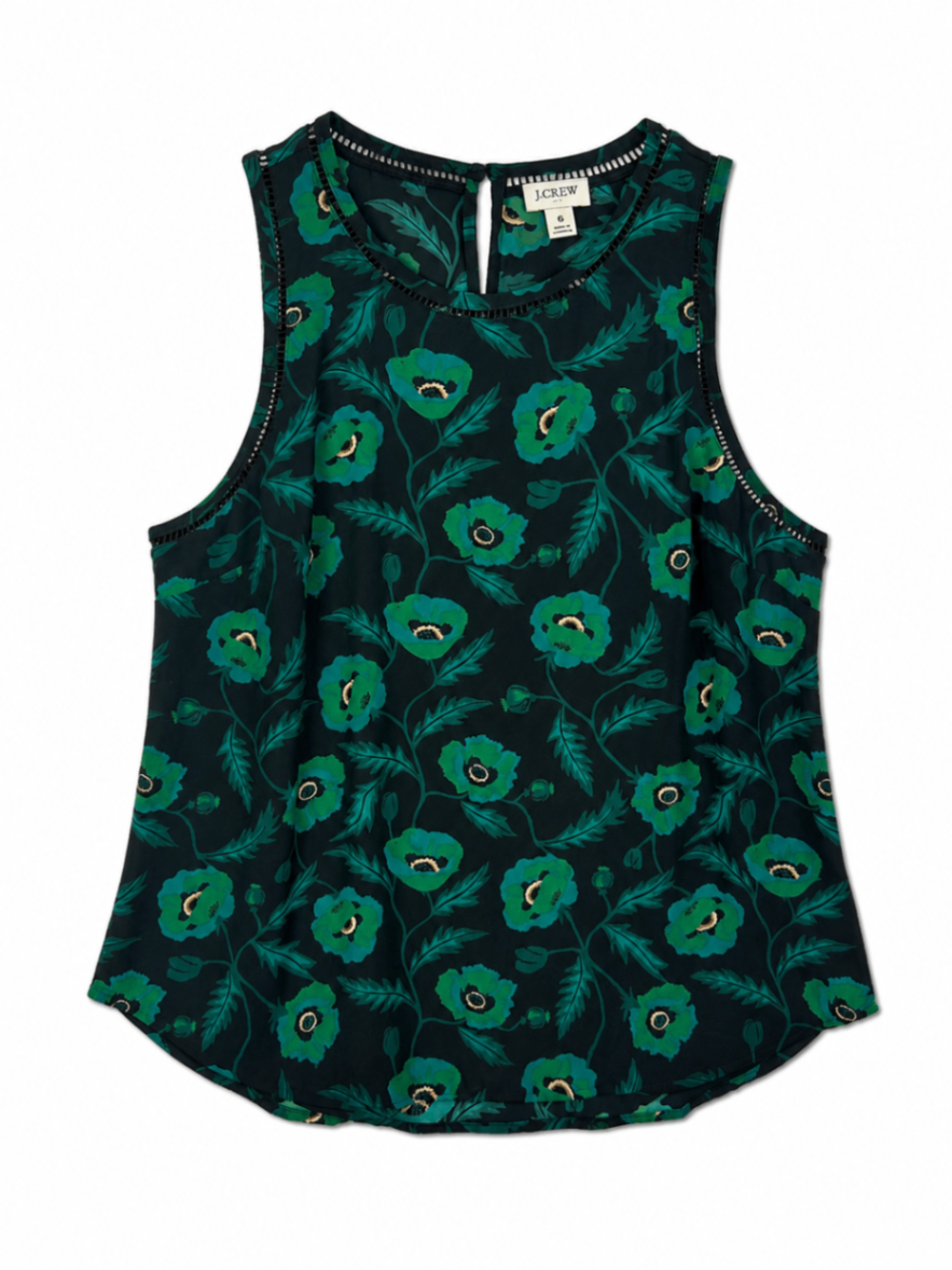 J.Crew Tank Top 6 Dark teal, Green, Black