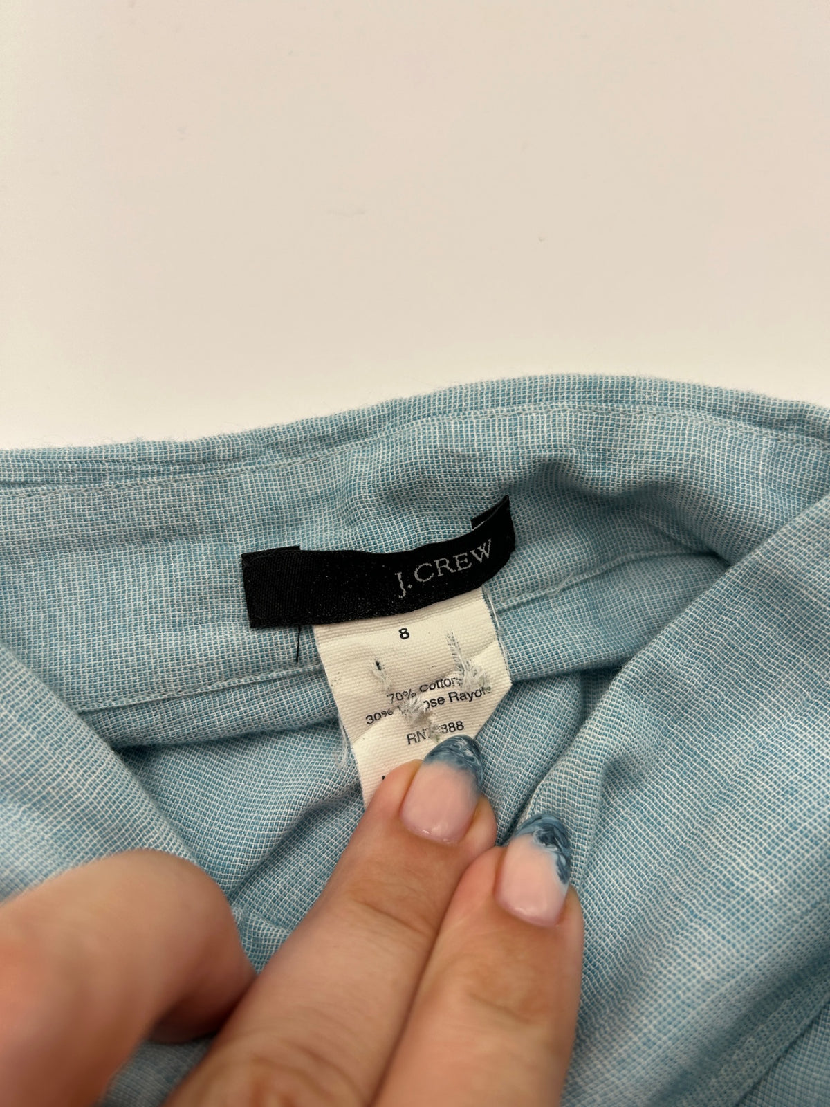 J.Crew Shirt 8 Light Blue