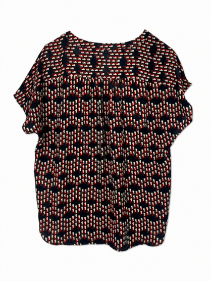 Banana Republic Blouse S Multicolor (Navy, Red, White)