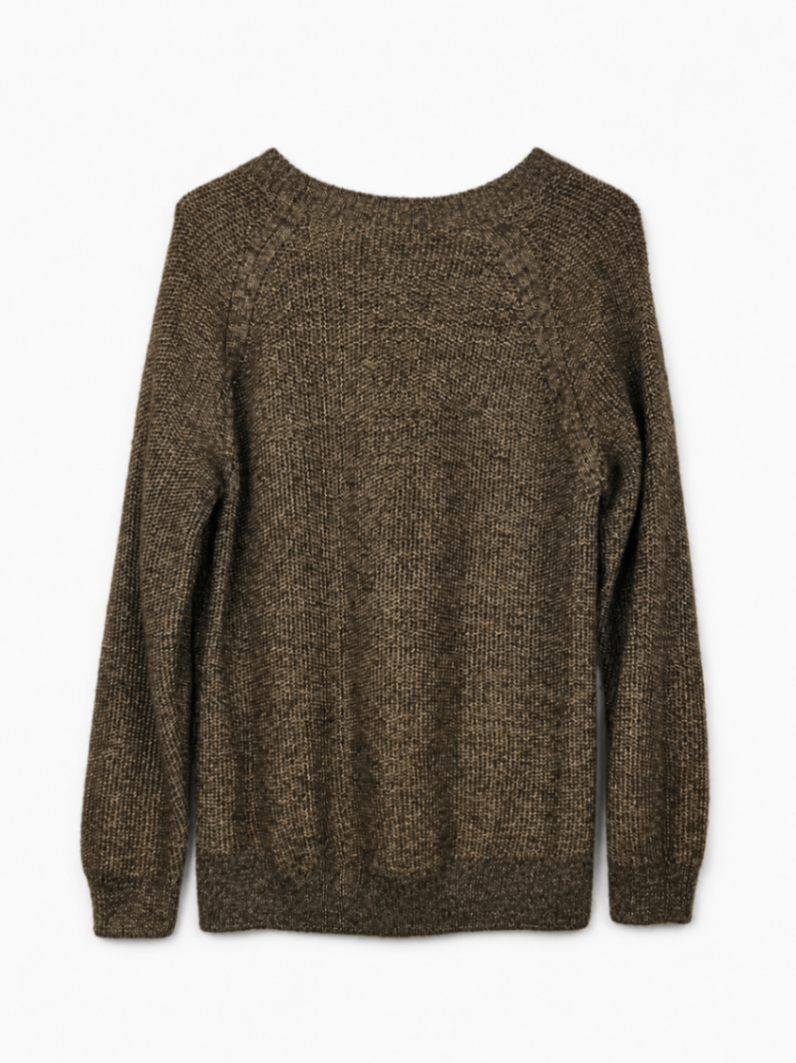Massimo Dutti Sweater Brown and beige XL