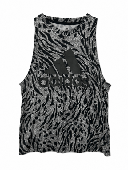 Adidas Tank Top M Gray and Black