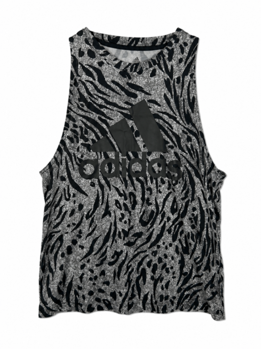 Adidas Tank Top M Gray and Black