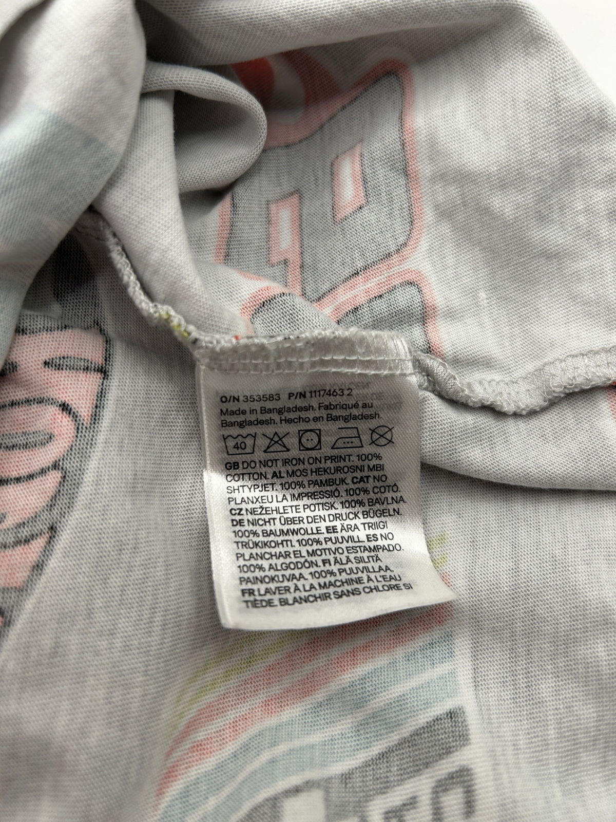 H&M T-Shirt 104/110 Gray