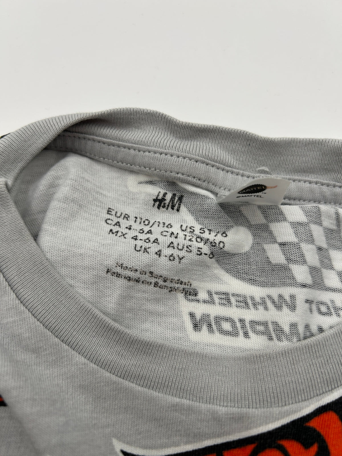 H&M T-Shirt 104/110 Gray