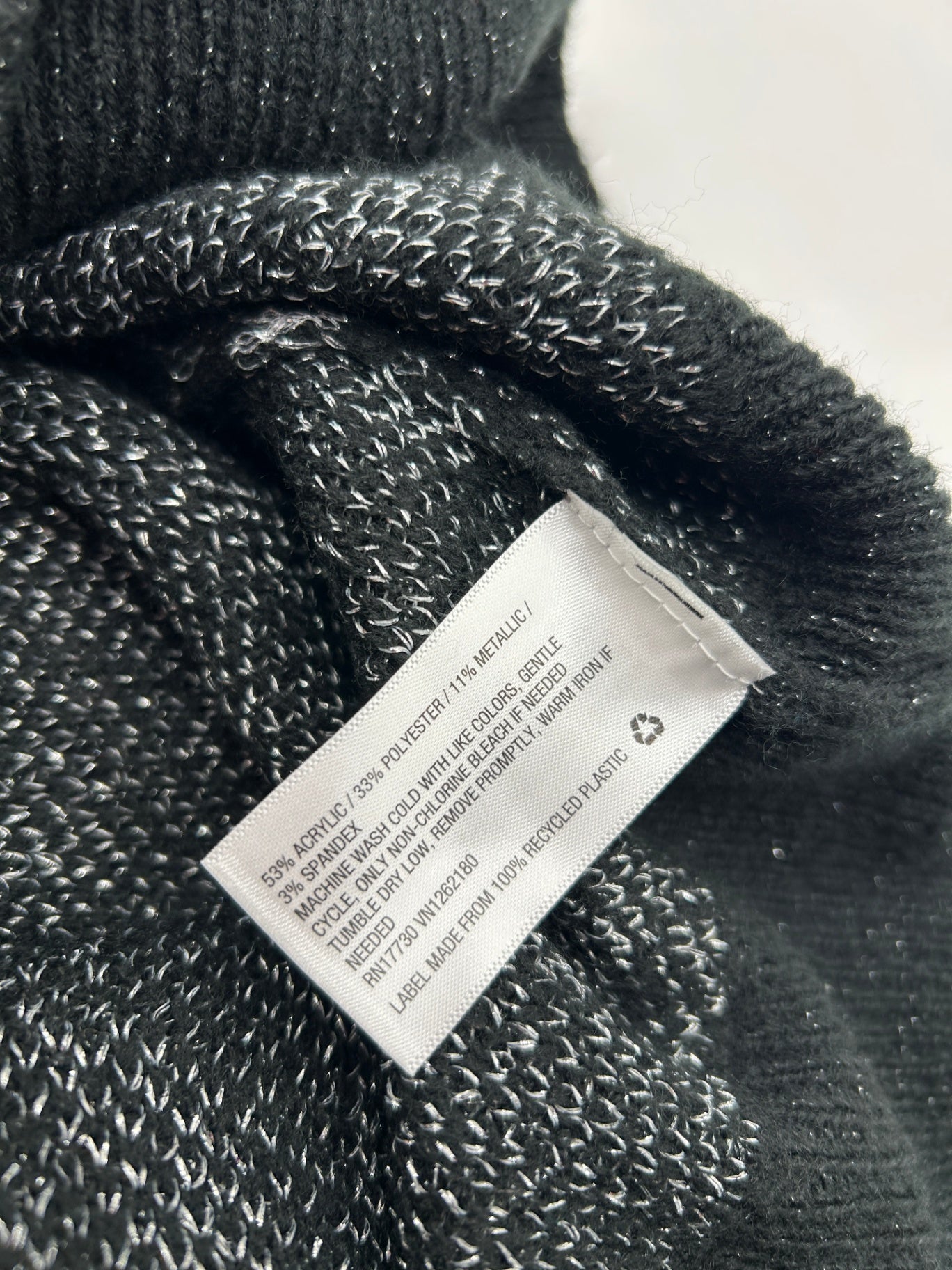 Isabel Maternity Sweater M Black and gray