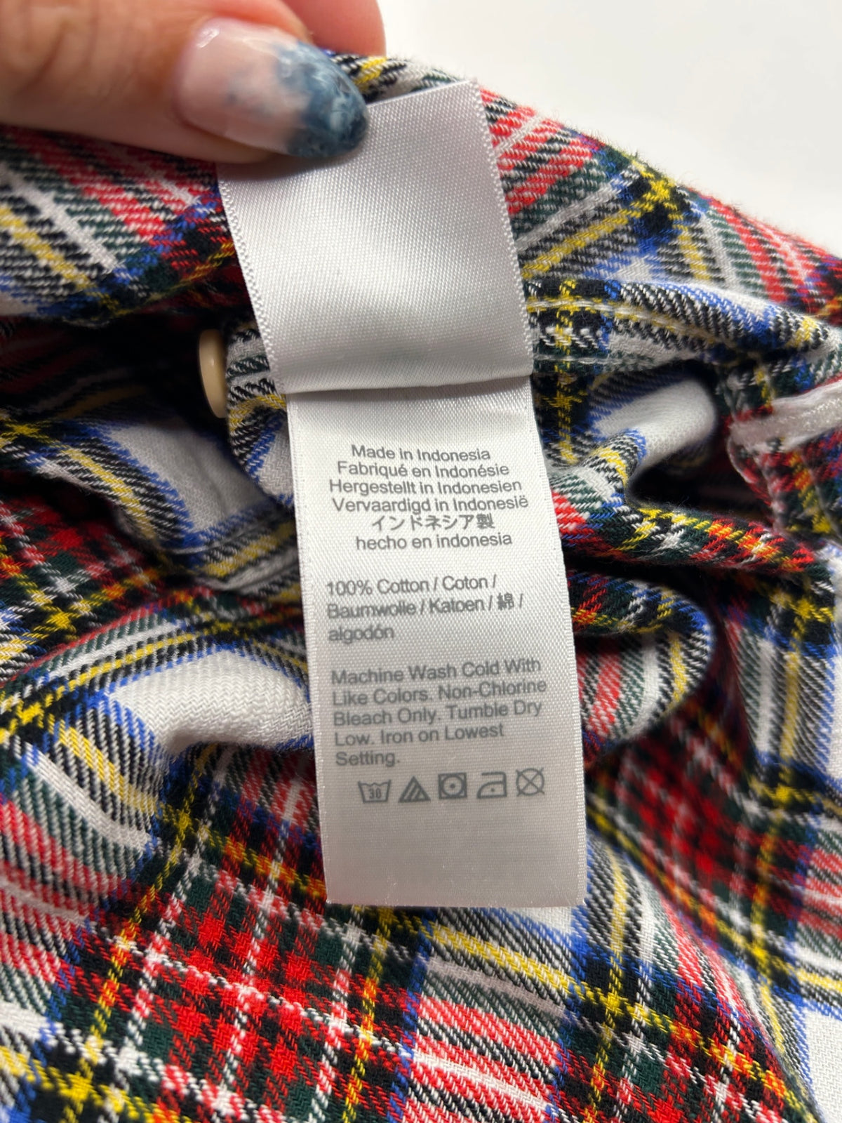 J.Crew Shirt M Red, Blue, White, Yellow, Black