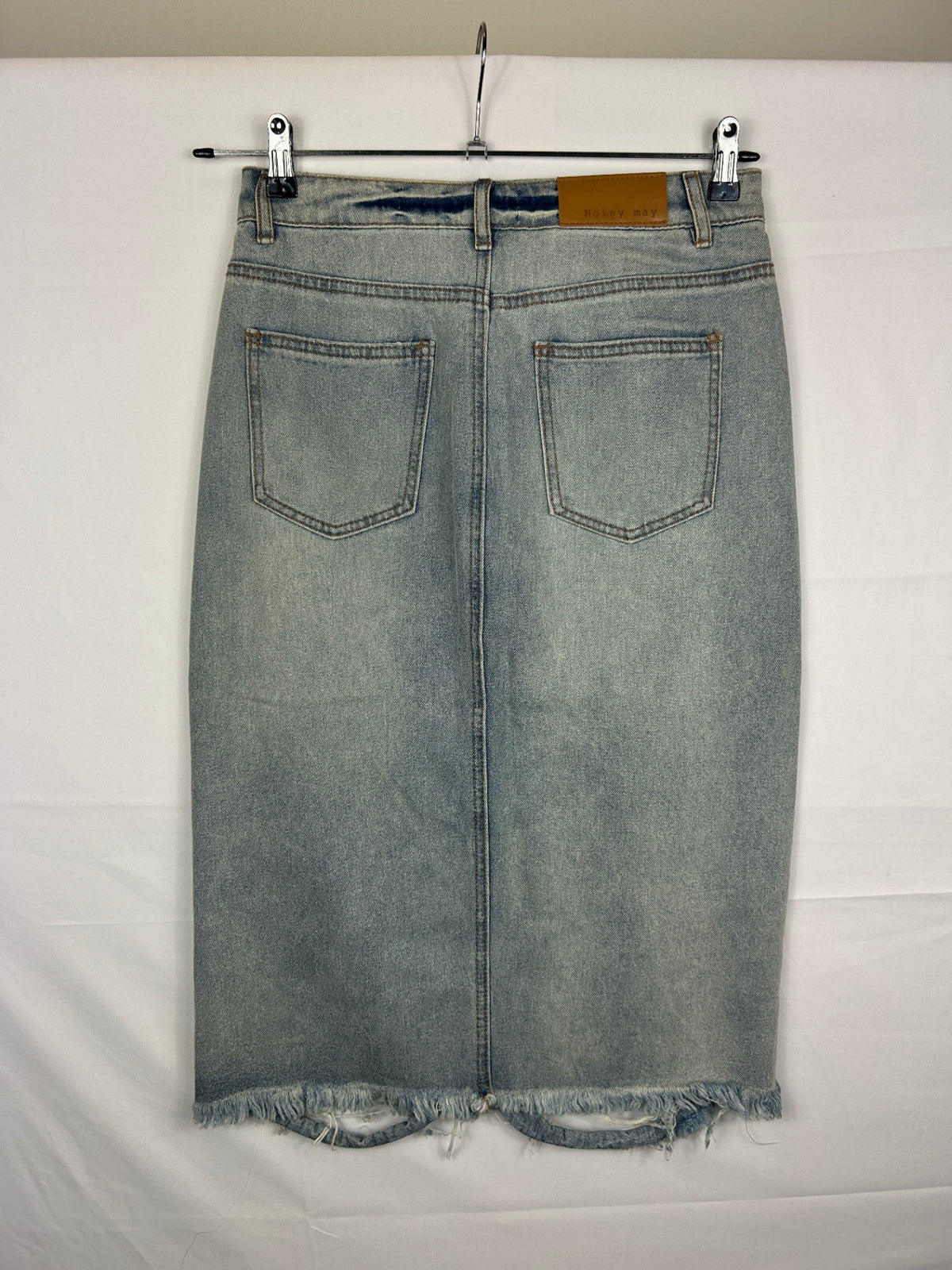 NOISY MAY Jean Skirt M Light Blue