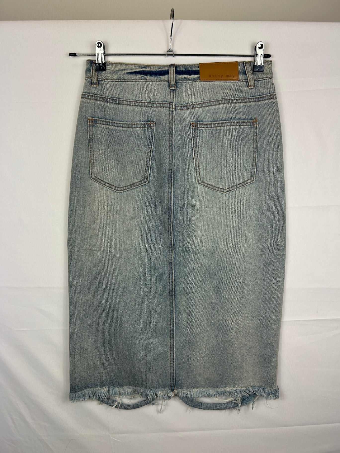 NOISY MAY Jean Skirt M Light Blue