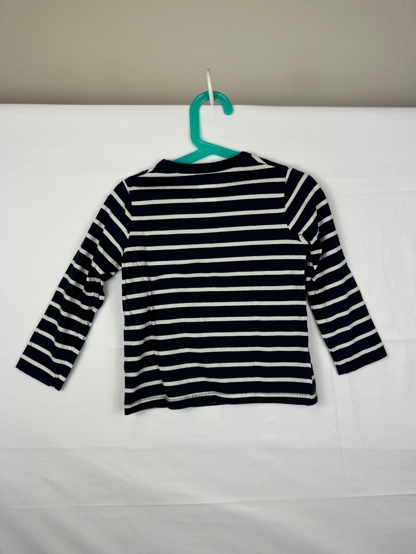 GAP Long Sleeve Shirt 4T Navy blue and white
