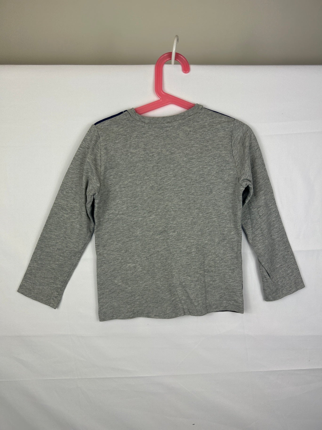 MiniBoden Long Sleeve T-Shirt 110 Gray/Multicolor