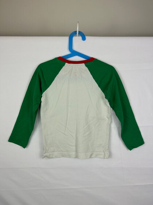 Boden Long Sleeve T-Shirt 116 White, Green, Red, Blue, Gold, Pink