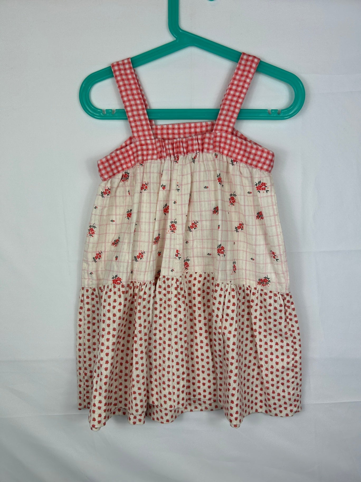 Zara Dress Cream, Red 104