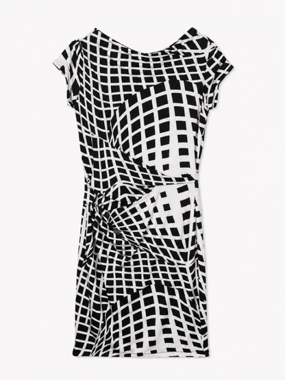 Mango Suit Dress M Black and White