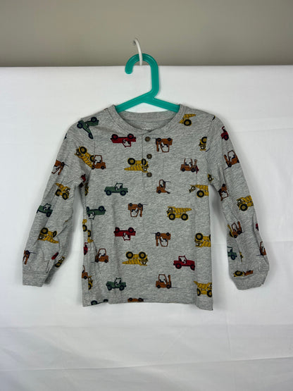 Carter's Long Sleeve 4T Gray