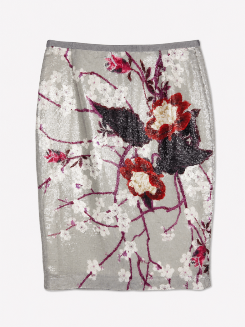 ELIE TAHARI IT42 Skirt Silver
