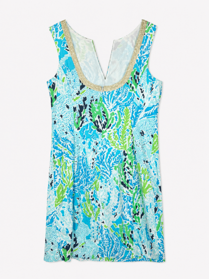 Lilly Pulitzer Dress 4 Blue, Green, White, Black