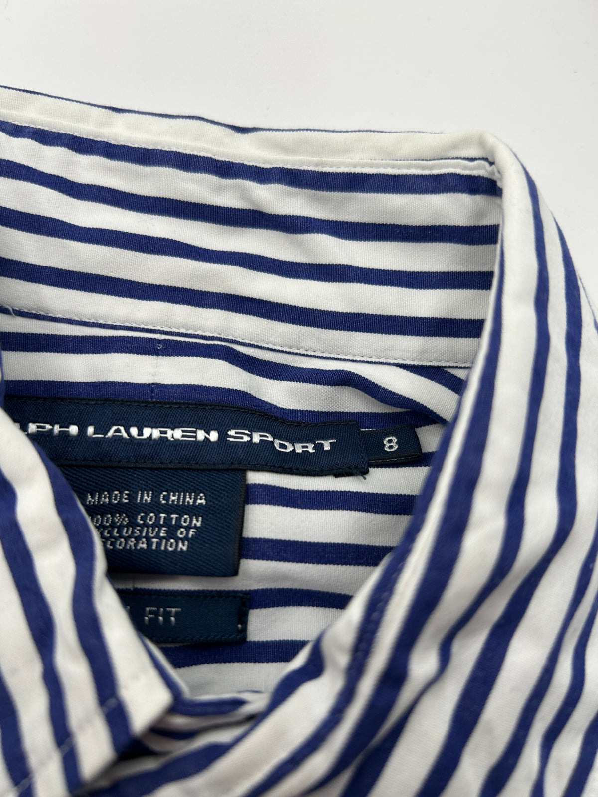 Polo Ralph Lauren Shirt 8 Navy and white