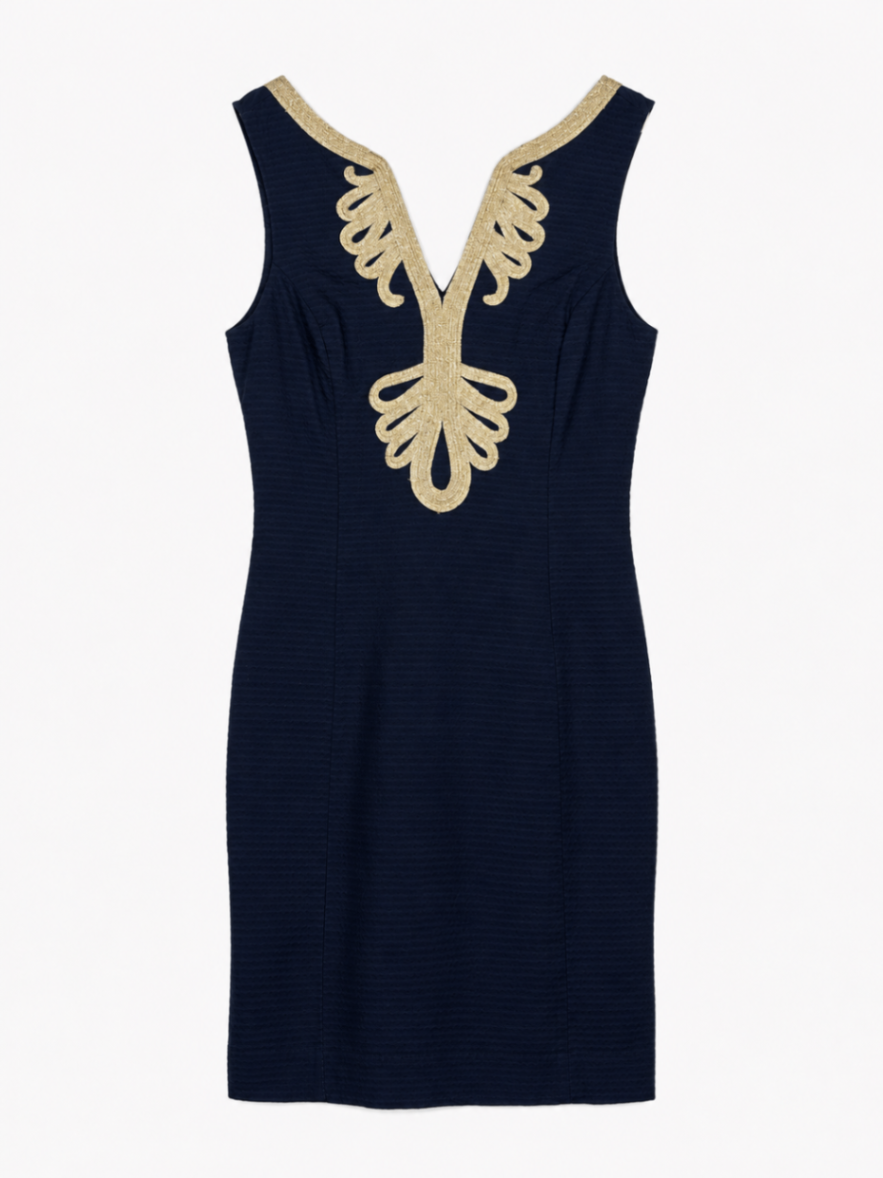 Lilly Pulitzer Dress 4 Navy Blue