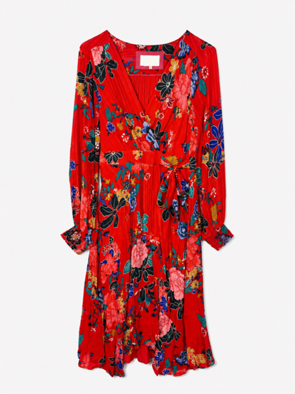 Anthropologie Dress 36 Red