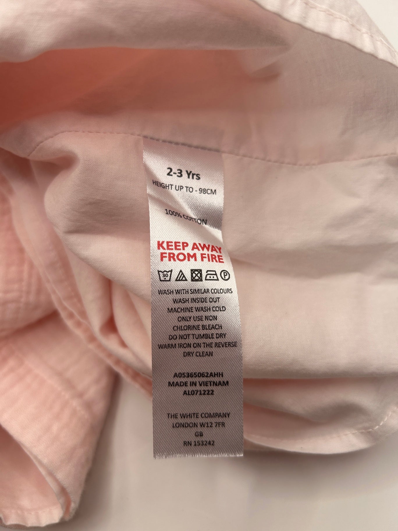 the little white company Dress 2-3 Light Pink
