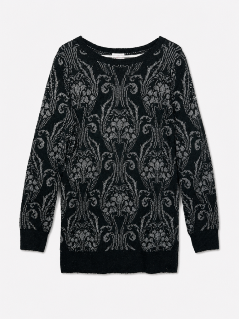 Isabel Maternity Sweater M Black and gray