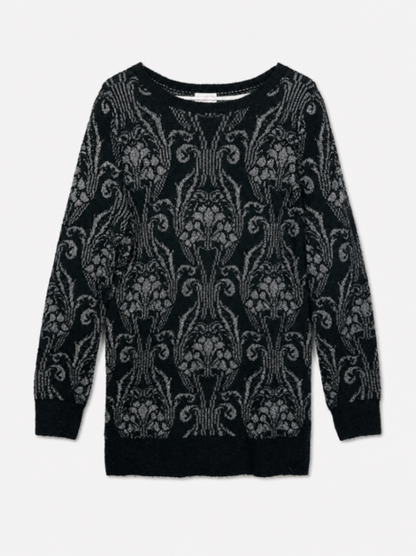 Isabel Maternity Sweater M Black and gray