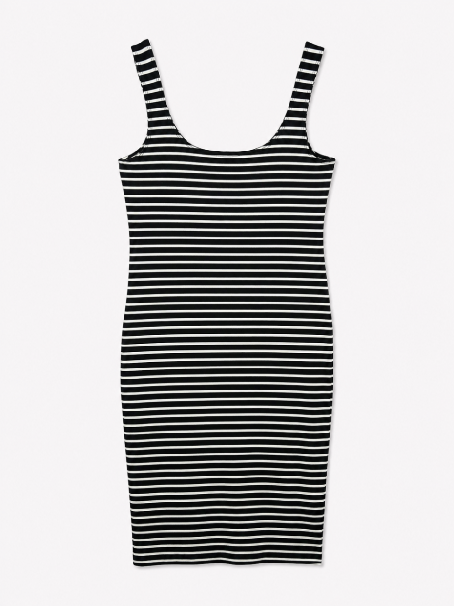 Bardot Dress M Black and white