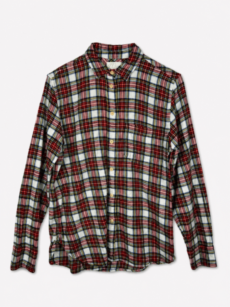 J.Crew Shirt M Red, Blue, White, Yellow, Black