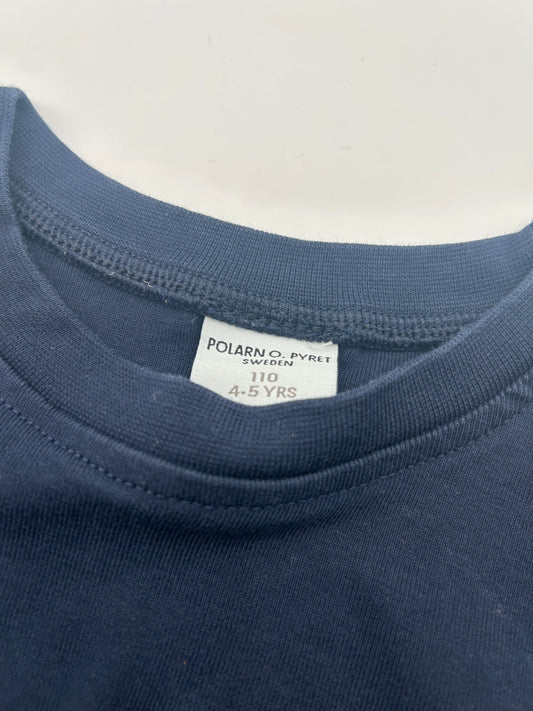 Polarn O. Pyret Long Sleeve T-Shirt 110 Navy Blue
