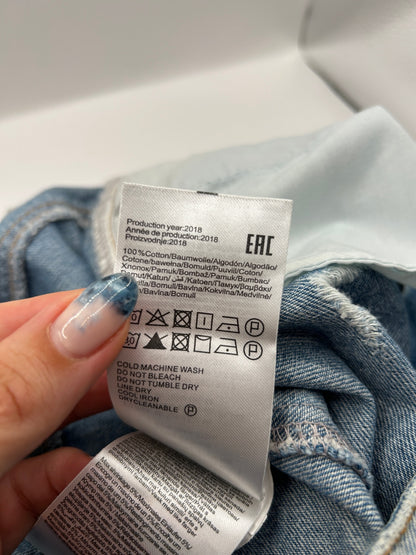 NOISY MAY Jean Skirt M Light Blue