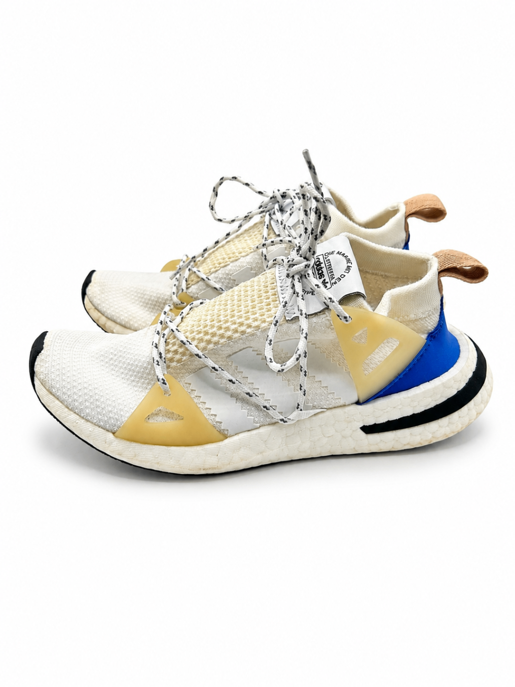 adidas Sneakers 5.5 US Cream, Blue, Black, Beige