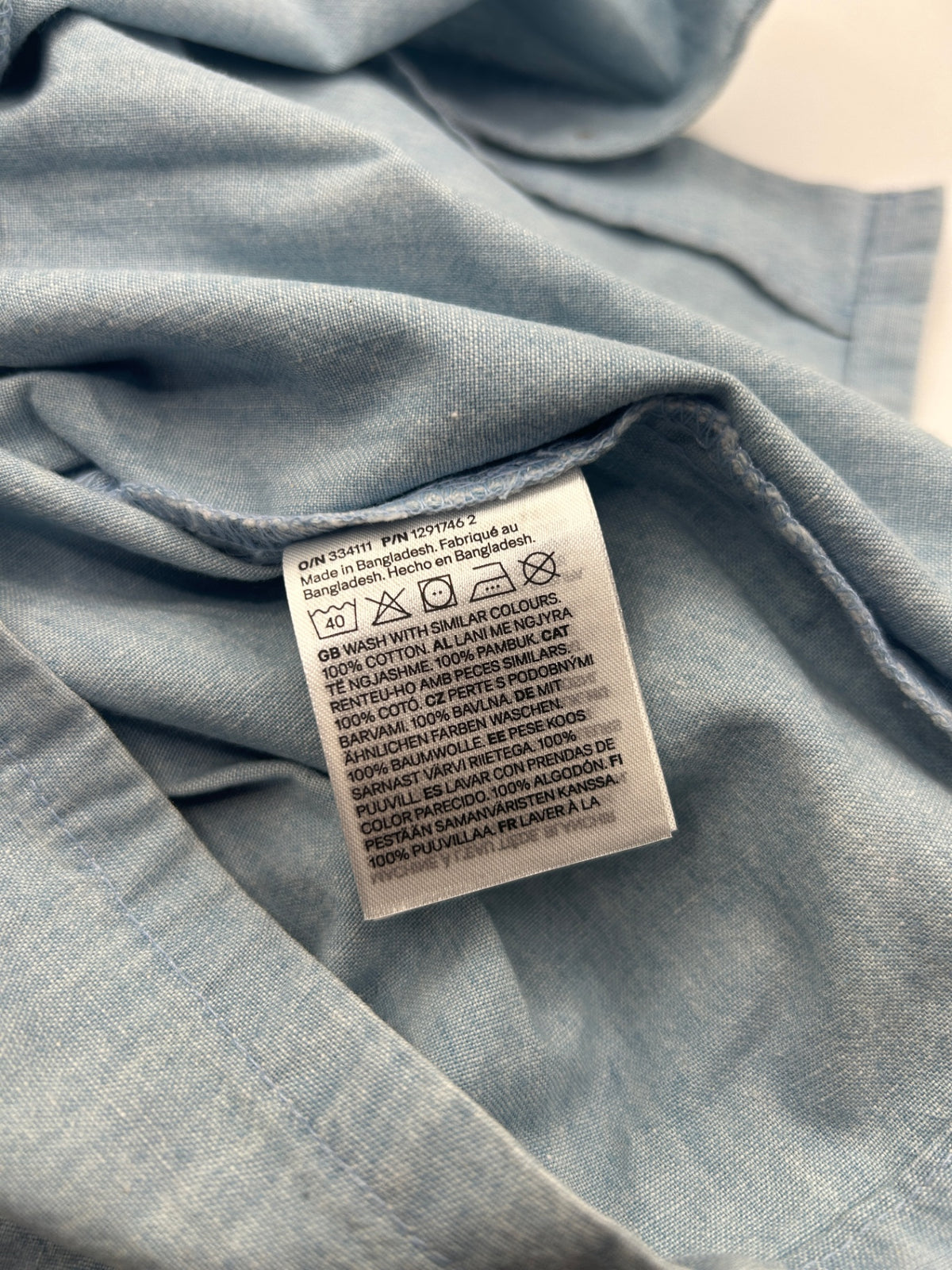 H&M Shirt Light Blue 110