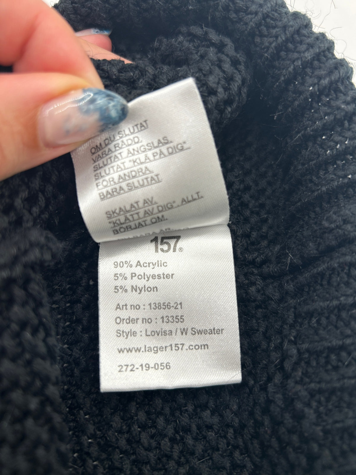 Lager 157 Sweater S Black