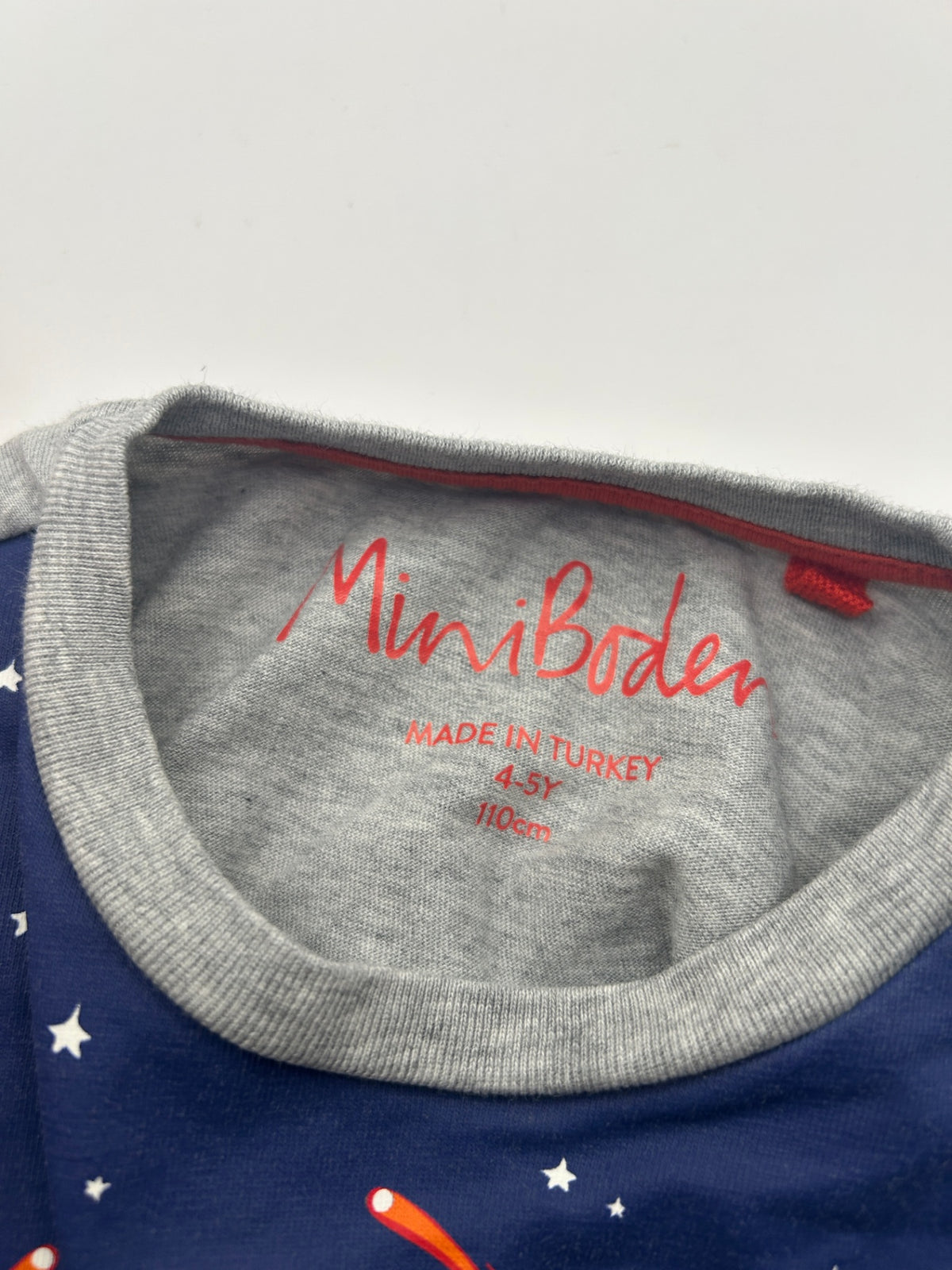 MiniBoden Long Sleeve T-Shirt 110 Gray/Multicolor