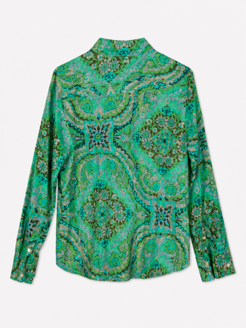 J.Crew Shirt 8 Green and Blue