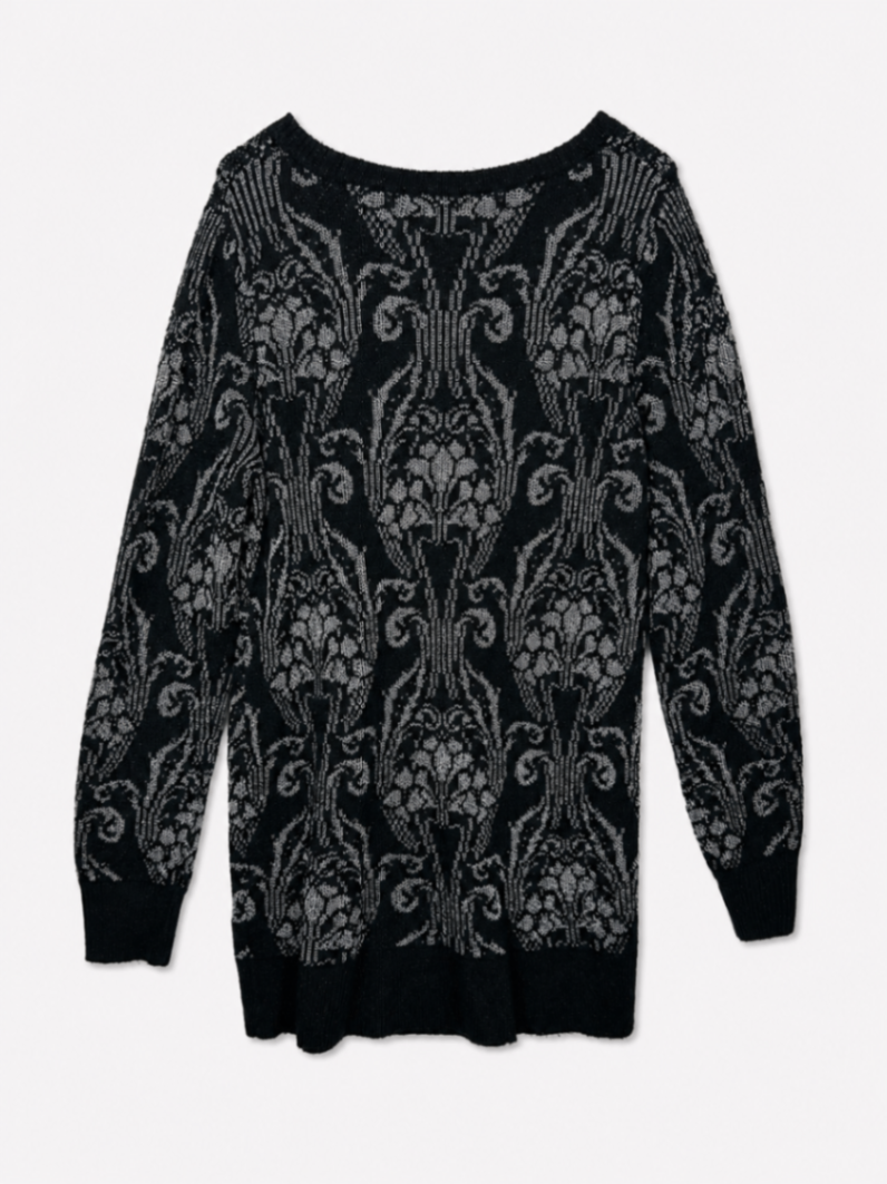 Isabel Maternity Sweater M Black and gray